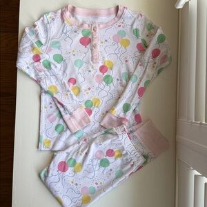 The Beaufort Bonnet Company Balloon Print Pajamas - Pink, Green, Yellow
